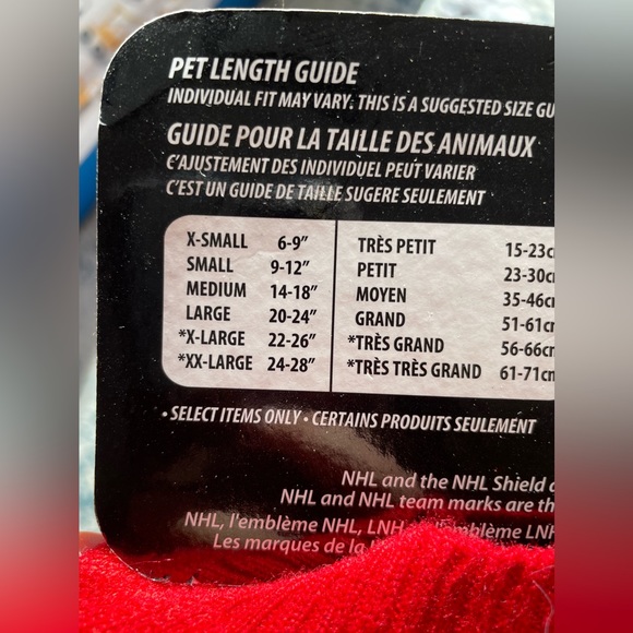 4/$25 NHL Calgary Flames pet sweater - Picture 3 of 3